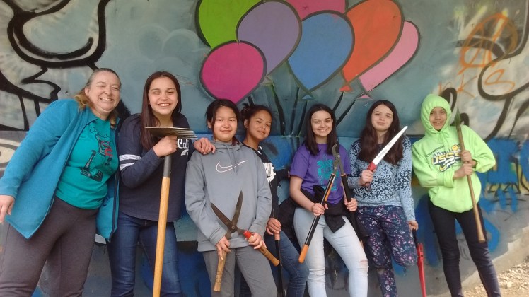 April 1st trail crew-Quileute Tribal School